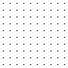 Square seamless background pattern from black sports bag symbols are different sizes and opacity. The pattern is evenly filled. Vector illustration on white background