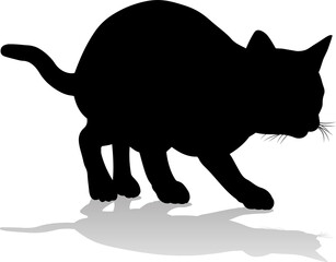 Silhouette Cat Pet Animal