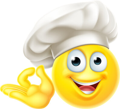 Emoji Chef Cook Cartoon Perfect Gesture