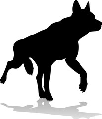 Dog Silhouette Pet Animal