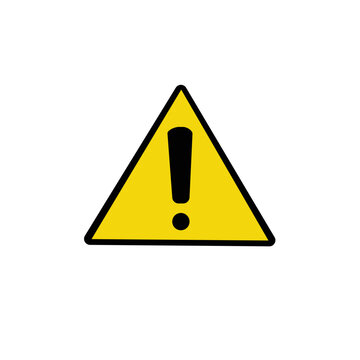 yellow warning triangle sign