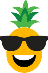 smiling sun glasses, pie apple icon