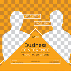 Social media marketing webinar design live post template © CreativeTaslim
