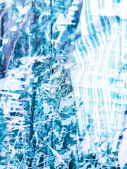 Old grunge ripped, torn vintage posters creased crumpled paper surface texture background