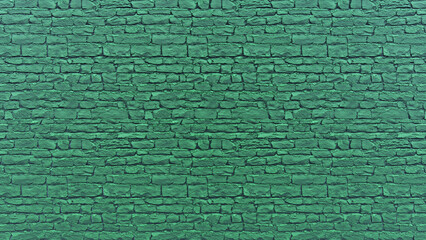 Fototapeta na wymiar brick stone green background with numbers