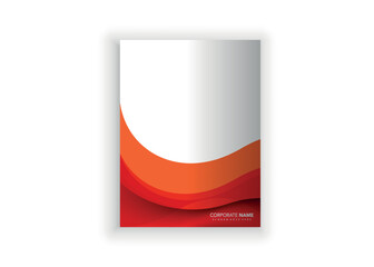 A4 format flyer with transparent brown waves.