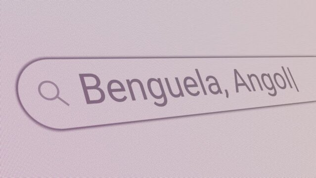 Search Bar Benguela Angola 
Close Up Single Line Typing Text Box Layout Web Database Browser Engine Concept