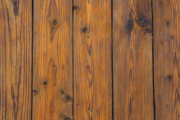 Naklejka premium old yellow-brown wooden texture, wooden background close-up