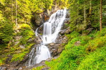 Obraz na płótnie Canvas Riesach waterfall in Untertal Valley
