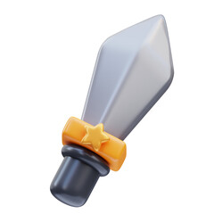 3d rendering of swordplay icon illustration