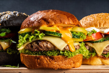 Homemade burgers