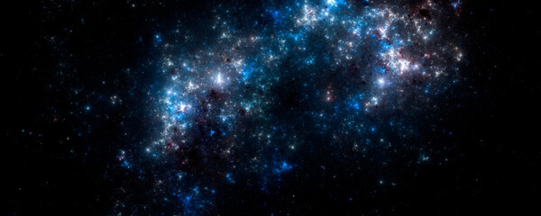 Obraz na płótnie Canvas Dreamland background . Starry outer space background texture . Colorful Starry Night Sky Outer Space background. 3D illustration 