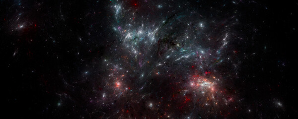 Obraz na płótnie Canvas Dreamland background . Starry outer space background texture . Colorful Starry Night Sky Outer Space background. 3D illustration 