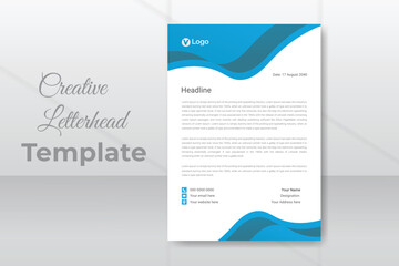 Professional business company letterhead template design