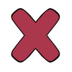 Fototapeta premium X symbol