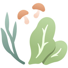 vegetables set icon