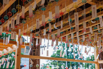 桜山八幡宮の風で揺れる風鈴