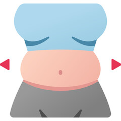belly fat icon