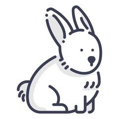 line color rabbit