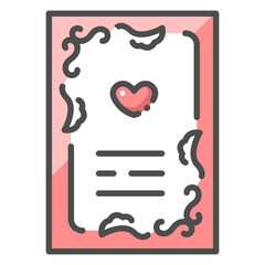 wedding card icon