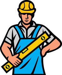 Construction worker (builder man) png illustration