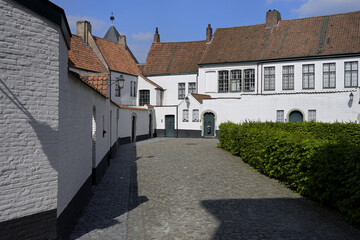 Saint Elisabeth Beguinage, Kortrijk, Flanders, Belgium