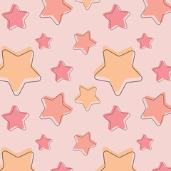 Abstract stars seamless pattern, texture, background, wallpapers, endless ornament, repeating print, geometric for textiles, wrapping paper, fabric, packaging design, cover design, web, prints, decor
