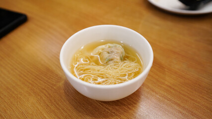 dumpling noodle soup