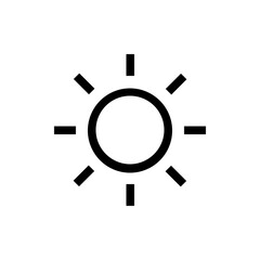 brightness line icon