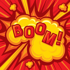 Comic Book Explosion Background Png Illustration