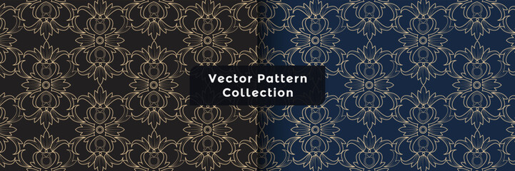 Modern Art deco seamless pattern. Elegant classic retro ornament. And vector template