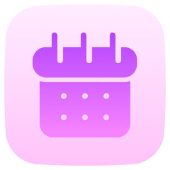 calendar flat gradient icon