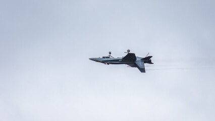 Fototapeta na wymiar jet fighter inverted