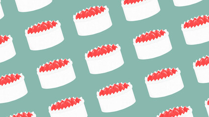 Strawberry cake wallpaper⭐︎