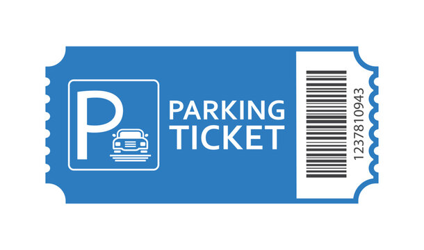 Parking tickets, parking zone, vector, icon.