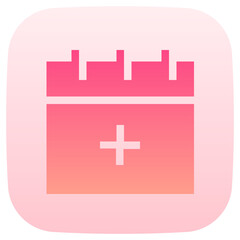 add flat gradient icon