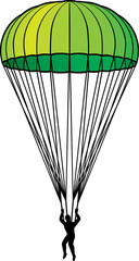 Obraz premium Parachute png illustration