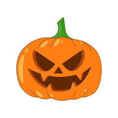 Pumpkin halloween, october, vector illustration.