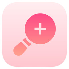 Fototapeta premium zoom in flat gradient icon