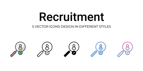 Recruitment icon. Design from Business management collection. vector illustration