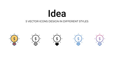 Idea icon. Design from Business management collection. vector illustration
