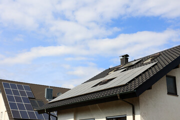 Photovoltaik auf einem Einfamilienhaus