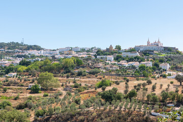 Fototapeta na wymiar Landscape over the city of Portalegre in the Alentejo region, Portugal