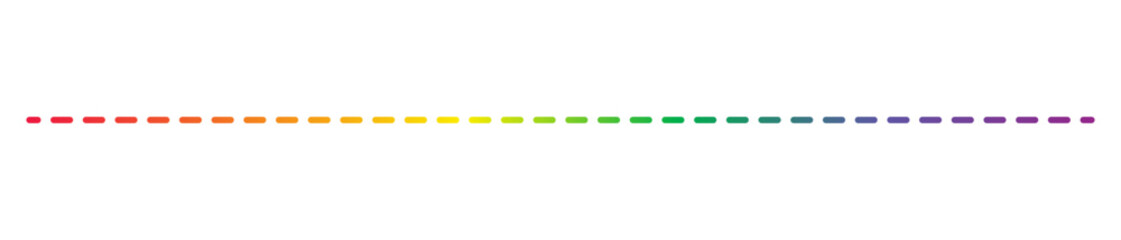 rainbow dotted line
