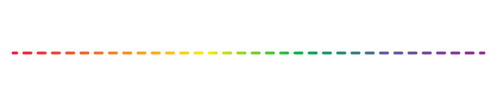 rainbow dotted line
