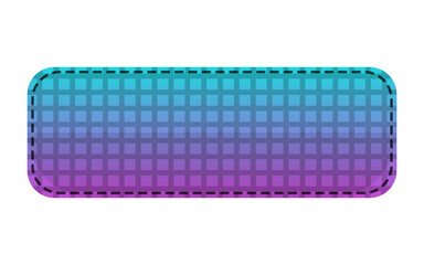 rectangle gradient fabric button
