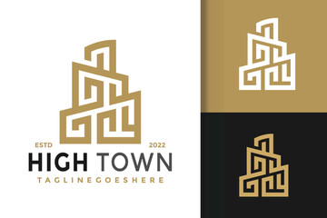 High Town of Pisa Logo Design, brand identity logos vector, modern logo, Logo Designs Vector Illustration Template