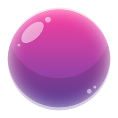 bright gradient round button
