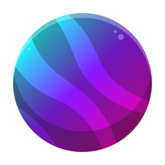 dark wave round button
