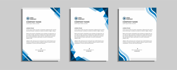 modern corporate letterhead template design